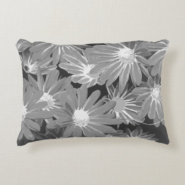 Red and Yellow Flowers 2 Accent Pillow (Front)