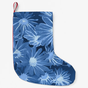 Red and Yellow Flowers 3 Small Christmas Stocking