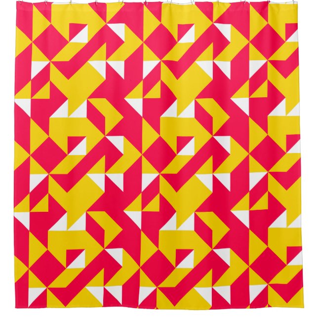 Red and Yellow Geometric Pattern Shapes  (Front)