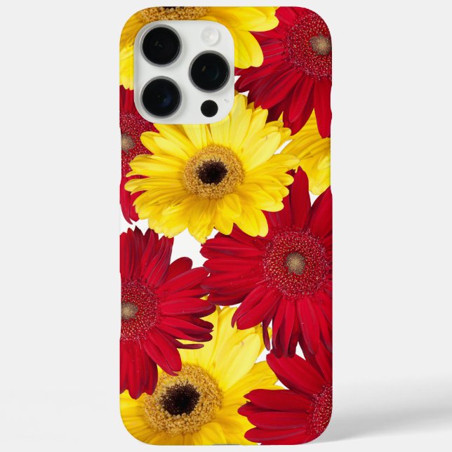 Red and Yellow Gerber Daisy Close Up Photograph Case-Mate iPhone Case (Back)
