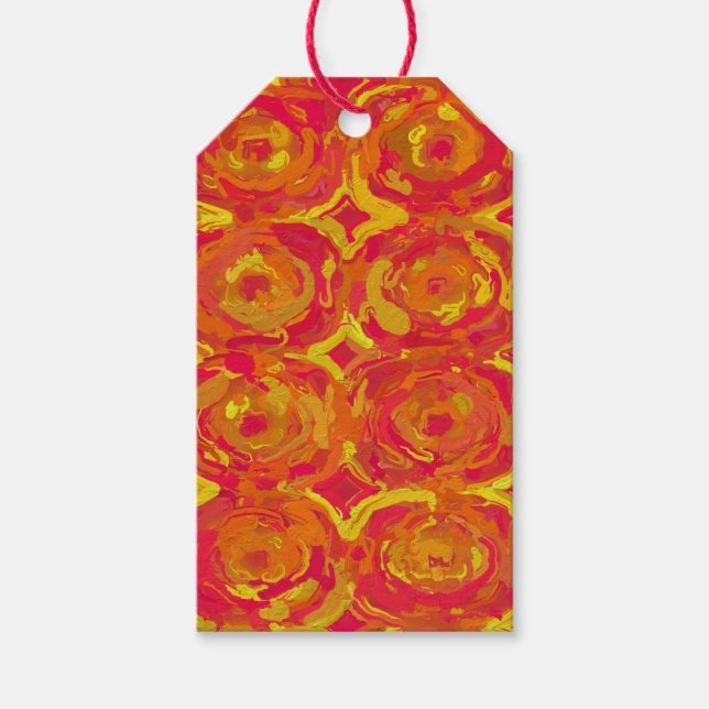 Red and Yellow Gift Tags (Front)
