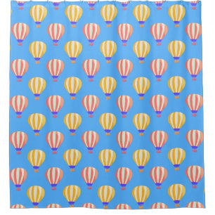 Red and Yellow Hot Air Balloons Pattern
