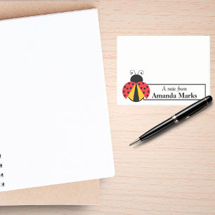 Red and Yellow Ladybug Personalized Post-it Notes