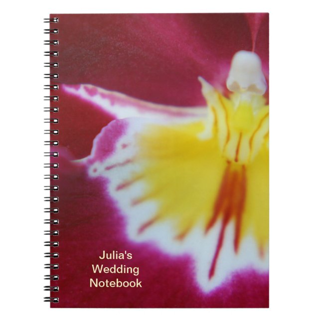Red and Yellow Orchid Notebook (Front)