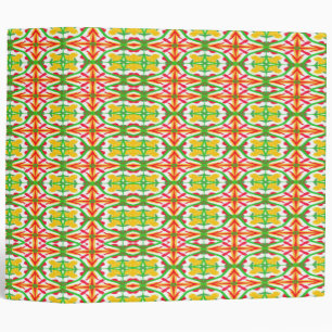 Red and Yellow Pattern Binder