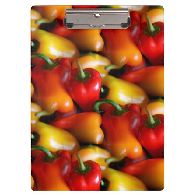 Red and Yellow Peppers Clipboard (Front)