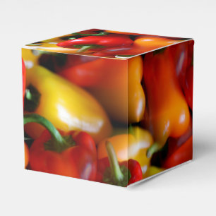 Red and Yellow Peppers Favor Box