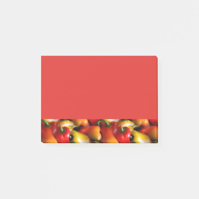 Red and Yellow Peppers Post-it Notes (Front)