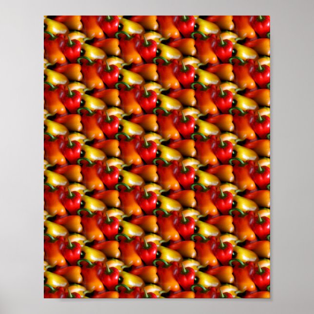 Red and Yellow Peppers Poster (Front)