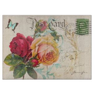 Red and Yellow Rose Customizable Cutting Board