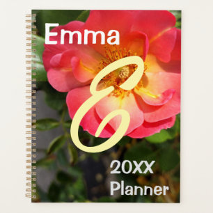 Red and Yellow Rose Flower Planner