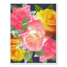 Red and yellow roses