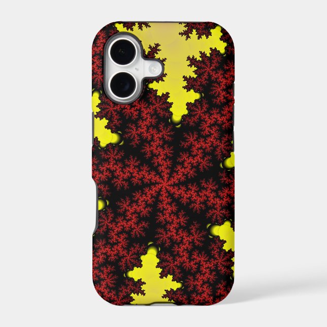 Red and Yellow Snowflake (Back)