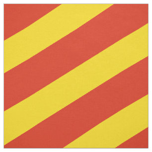 Red and yellow striped pattern fabric
