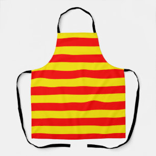 Red and Yellow Stripes Design Apron