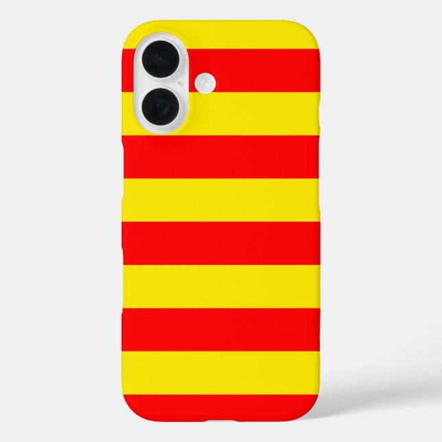 Red and Yellow Stripes Design Case-Mate iPhone Case (Back)