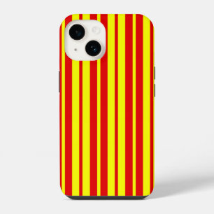 Red and Yellow Stripes Design  iPhone 14 Case