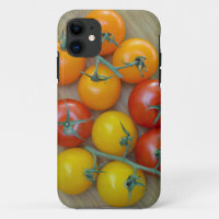 Red and yellow tomatoes print