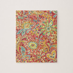 Red And Yellow Wildflowers Jigsaw Puzzle
