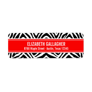 Red and Zebra Print