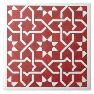 Red Andalusian mosaic SEVILLE Tile