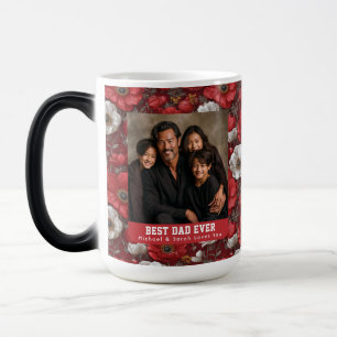 Red Anemones Print Daddy Daughter Birthday Magic Mug
