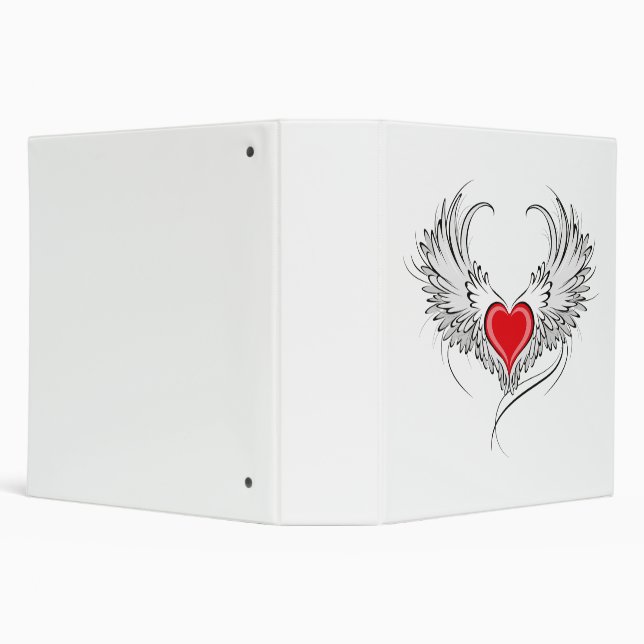 Red Angel Heart with wings Binder (Background)