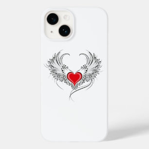Red Angel Heart with wings Case-Mate iPhone 14 Case