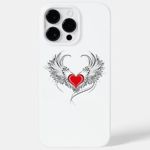 Red Angel Heart with wings Case-Mate iPhone 14 Pro Max Case