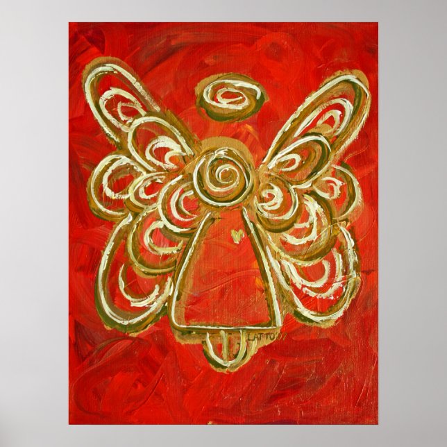 Red Angel Poster Print (Front)