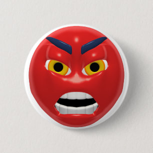red angry 2 inch round button