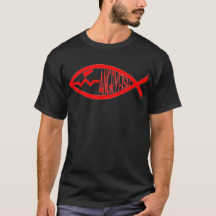Red Angry Fish T-Shirt