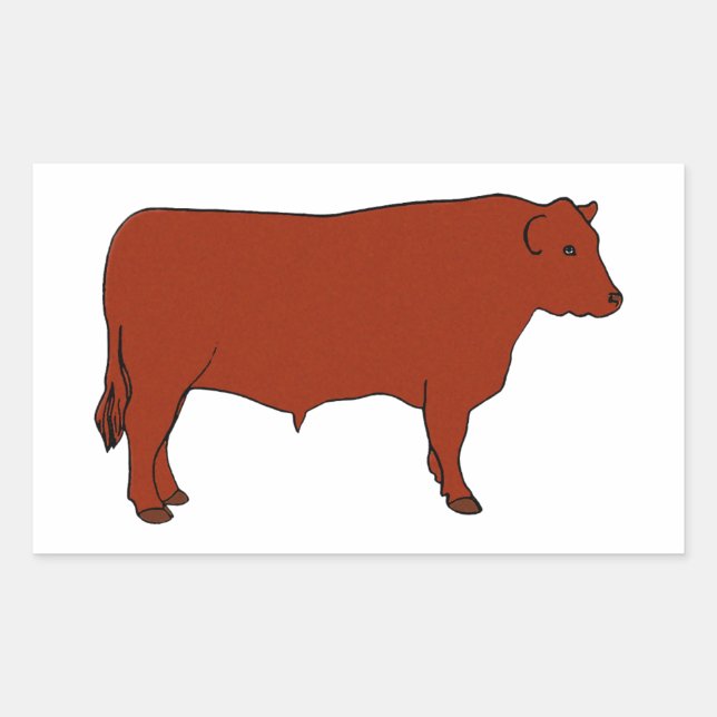 Red Angus Bull Sticker (Front)