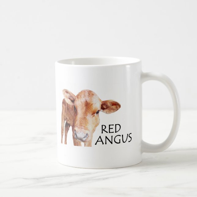 Red Angus Coffee Mug (Right)