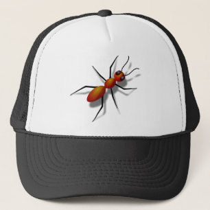 Red Ant Crawling Trucker Hat