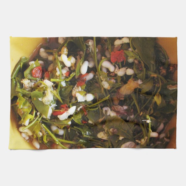 Red Ant Egg Salad ... Thai Street Food Kitchen Towel (Horizontal)