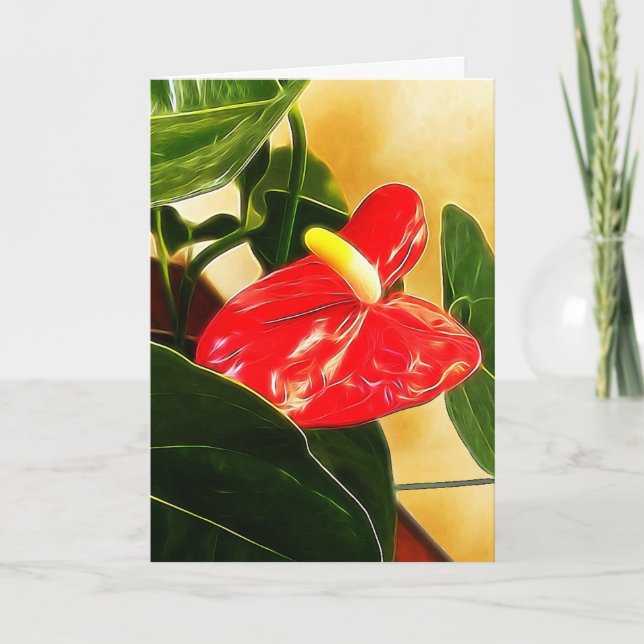 Red Anthurium Floral Photography Template (Front)