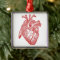 Red Antique Anatomical Heart