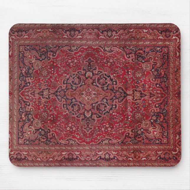 Red Antique Carpet Mouse Pad (Front)