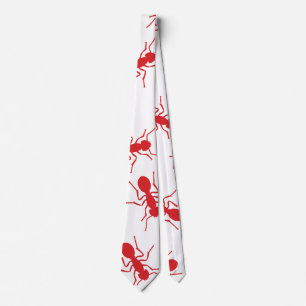 Red ants, ant nest. Halloween party Tie