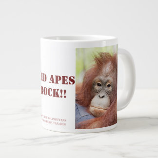 Red Apes Rock - Doctor Ann Orangutan Large Coffee Mug