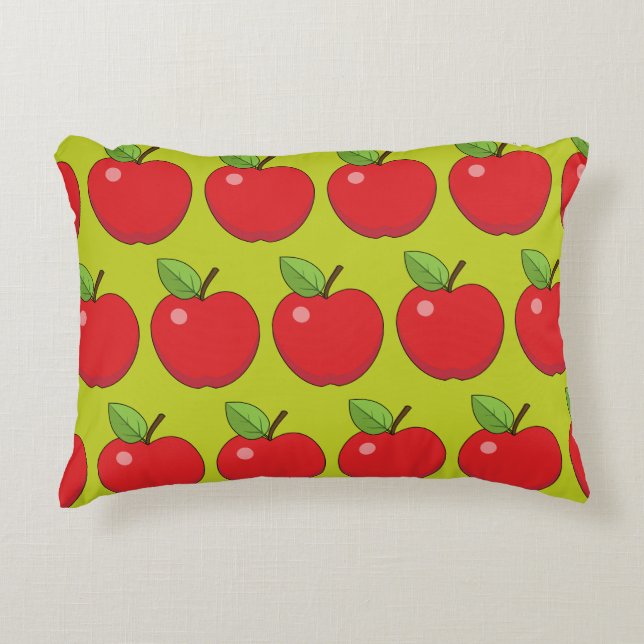 Red Apple Accent Pillow (Front)