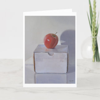 Red Apple Art Card