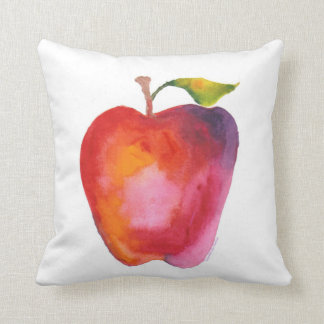 Red Apple, Blue Apple Throw Pillow