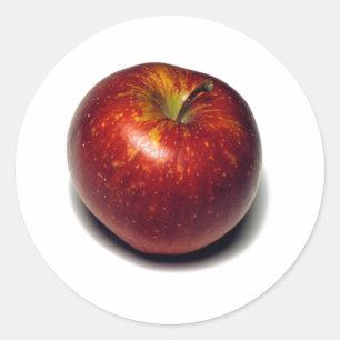 Red Apple Classic Round Sticker