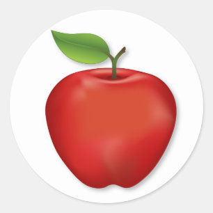 Red Apple  Classic Round Sticker