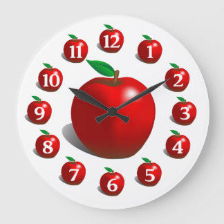 Red Apple Clock