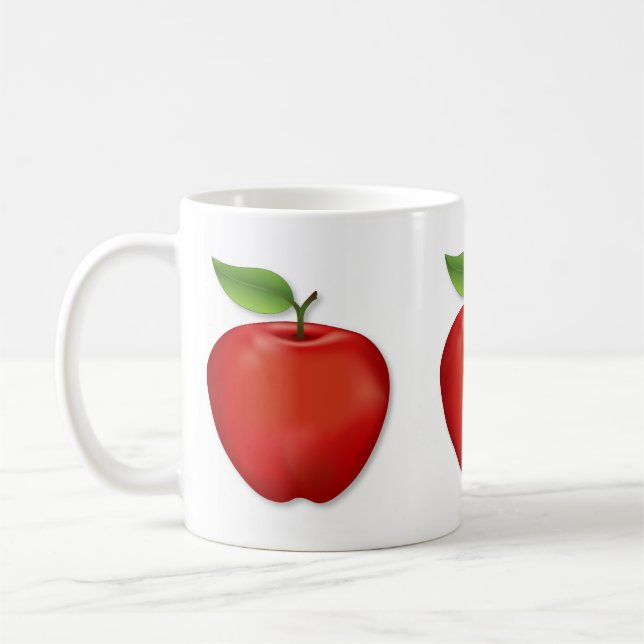 Red Apple  Coffee Mug (Left)