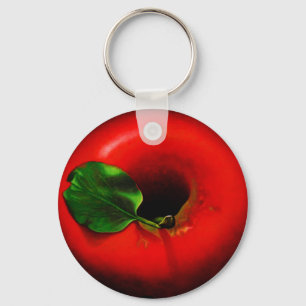 Red Apple Design Keychain