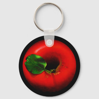 Red Apple Design Keychain